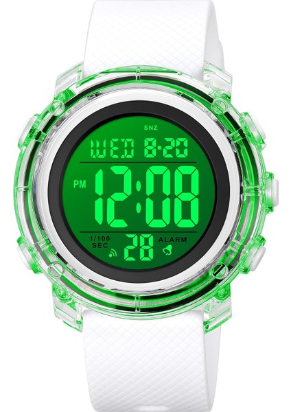Çocuk Izle, Erkek Izle Dijital Spor Açık Çok Fonksiyonlu Kronograf LED 5ATM Su Geçirmez Alarm Takvim Erkek Kız Için Bilek Izle (Yurt Dışından)
