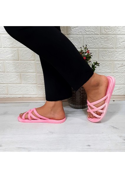 302 Pembe Ahtapot Hasırlı Kaymaz Havuz Plaj Bayan Terliği fırsatları