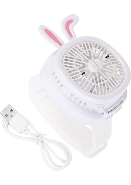 Çocuklar Izle Fan Saatler El Fanı USB Şarj Fanı Üçüncü Nesil Doğum Günü Hediyesi El Tipi (Yurt Dışından)