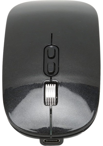 Taşınabilir Fare, Şarj Edilebilir Sessiz Çift Modlu 2.4g Fare 49,2 Ft Çalışma Mesafesi Telefon Için Os x Için Ergonomik Tasarım (Siyah) (Yurt Dışından)