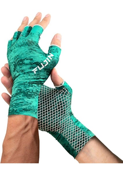 Pro Angler Summer Gloves Green