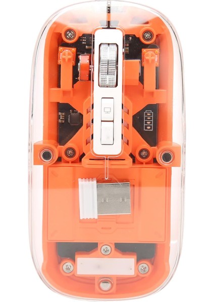 Şeffaf Oyun Faresi, Bt5.1 2.4g Çift Modlu Fare, Sessiz Tıklamalı Renkli Solunum Işıklı Fareler, 4 Ayarlanabilir Dpı, Win Os x Android Için (Yurt Dışından)