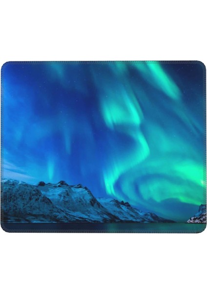Kuzey Işıkları Mouse Pad 7 x 8,6 Inç Kaymaz Ka Tabanlı Kablosuz Fare Bilgisayarlar Dizüstü Ofis Için Dayanıklı Malzemeler (Yurt Dışından)