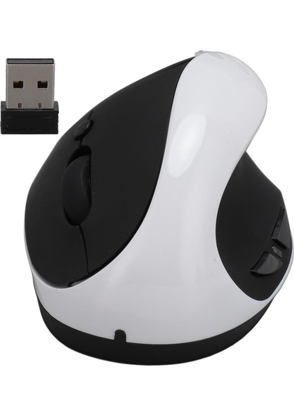 Ergonomik Fare, Sağ El Tasarımı, Ayarlanabilir Dpı 2.4g Dikey Pc Dizüstü Bilgisayar Faresi, Tablet (Beyaz) (Yurt Dışından)