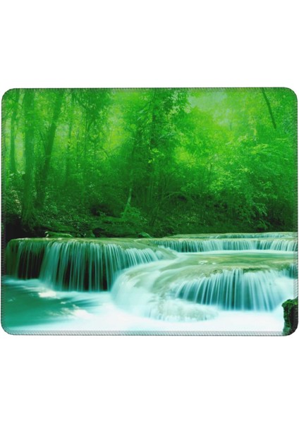 Yeşil Ağaçlar Küçük Şelaleler Mouse Pad 7 x 8,6 Inç Kaymaz Ka Tabanlı Kablosuz Fare Bilgisayarlar Dizüstü Ofis Için Dayanıklı Malzemeler (Yurt Dışından)