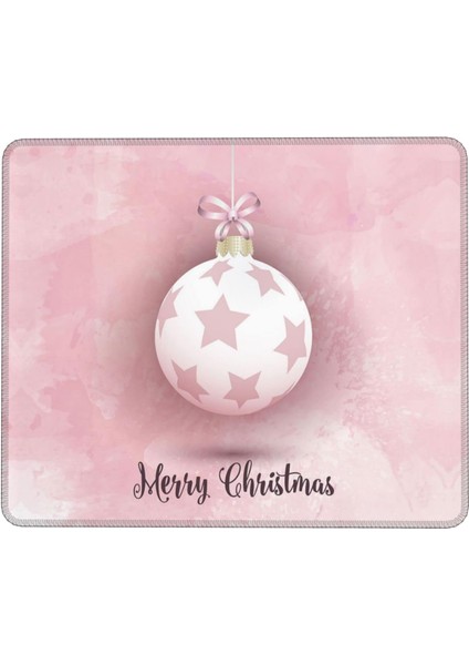 Pembe Noel Topu Mouse Pad 7x8.6 Inç Kaymaz Ka Taban ile Kablosuz Fare Bilgisayarlar Dizüstü Ofis Için Dayanıklı Malzemeler (Yurt Dışından)