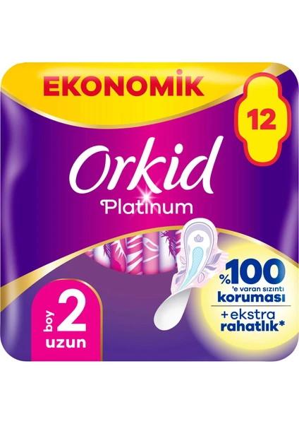 Platinum Uzun (Boy 2) 12 adet Hijyenik Ped