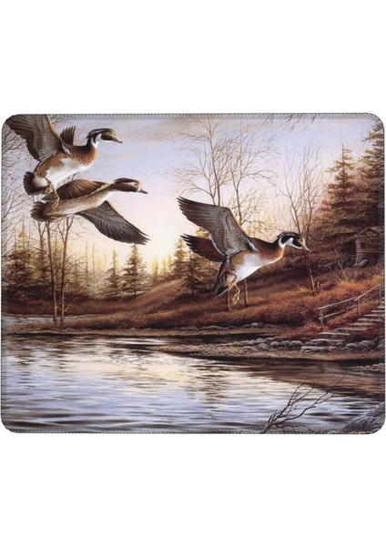 Yeşilbaş Ördekler Mouse Pad 7x8.6 Inç Kaymaz Ka Taban ile Kablosuz Fare Bilgisayarlar Dizüstü Ofis Için Dayanıklı Malzemeler (Yurt Dışından)