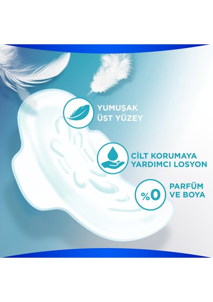 Extra Hassas Koruma Uzun (Boy 2) Kanatlı Hijyenik Ped 16 Adet x 2 Adet