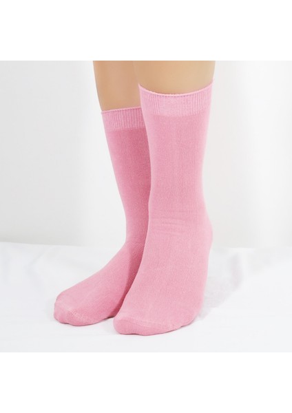 Kral Socks Kadın Çorabı Ter Emici Dikişsiz Extra Soft Model Soket Uzun Bambu Çorap (3 Çift) Karma Renk