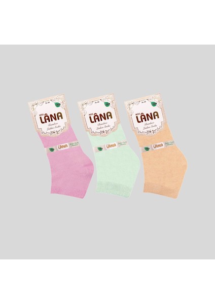 Kral Socks Kadın Bambu Patik (3 Adet) Görünmez Dikişsiz Parfümlü Kısa Yazlık Kadın Çorabı