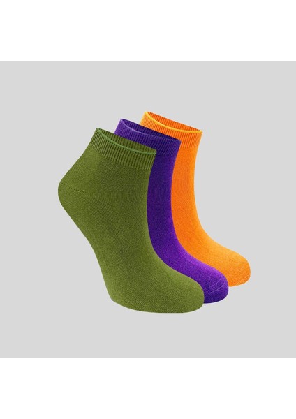 Kral Socks Kadın Bambu Patik Çorap (3 Adet) Görünmez Dikişsiz Parfümlü Kısa Yazlık Kadın Çorabı