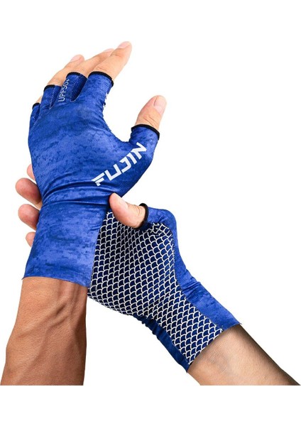 Pro Angler Summer Gloves Blue