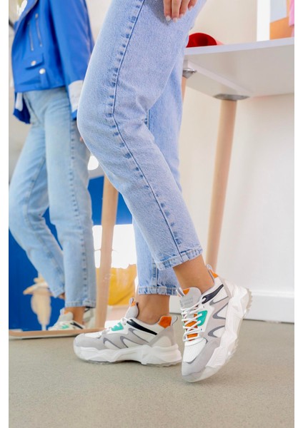 Ayya Model 5 cm Tabanlı Yeni Sezon Sneakers Spor Ayakakbı Buz.trnc