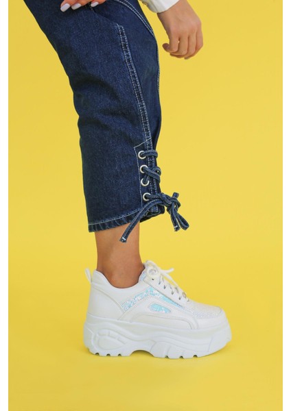 Bondi Model 5 cm Tabanlı Pul Detaylı Spor Ayakakbı Sneakers Bey.holg.
