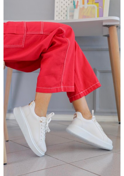 Rsla Model 5cm Tabanlı Toka Detaylı Yeni Sezen Sneakers Spor Ayakakbı Bey.altın modelleri