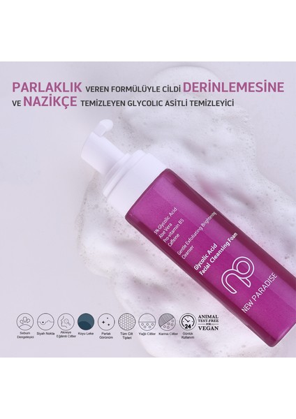 New Paradise Sıkılaştıran Nemlendiren GiderenSebum Dengeleyen Yüz Yıkama Köpüğü 200 ml