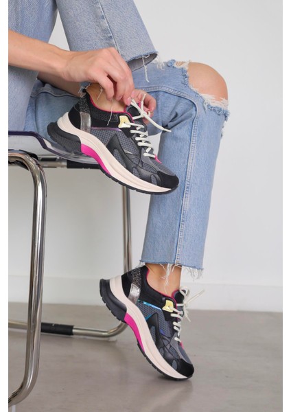 SM30170 Model 5 cm Tabanlı Yeni Sezon Spor Ayakkabı Sıy.multı fiyatları