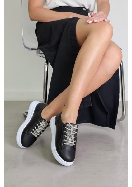 Mond Model 4 cm Tabanlı Taş Detaylı Spor Ayakakbı Sıy.bey