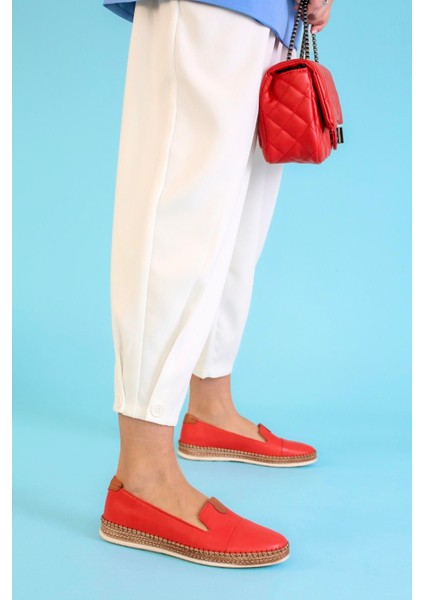 Elba Model Ortopedik Taban Orjinal Deri Babet Kirmizi fırsatları