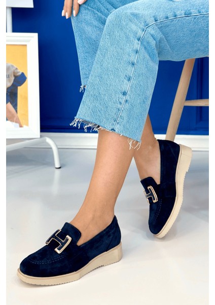 Zody Model 3 cm Tabanlı Tokalı Yeni Sezon Loafer Babet Lacı Suet modelleri