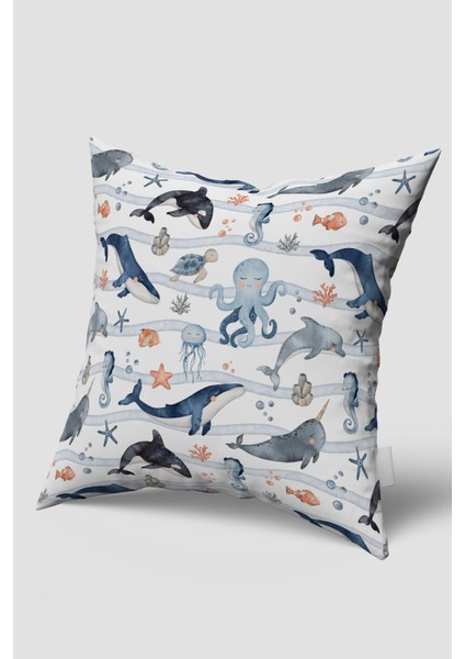 Dekoratif Kırlent, Deniz Kırlent, Marin Kırlent, Marin Serisi, Okyanus Kırlent, Oturma Odası Kırlent, Tekli Kırlent BBM1701