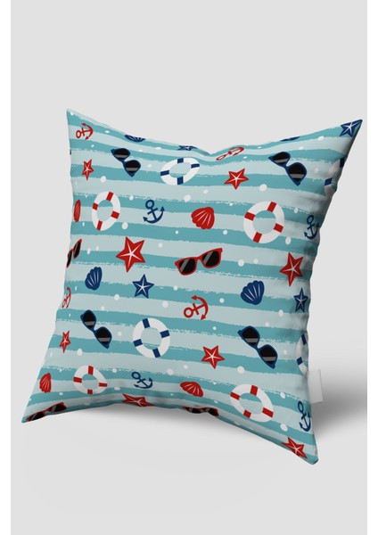 Dekoratif Kırlent, Deniz Kırlent, Marin Kırlent, Marin Serisi, Okyanus Kırlent, Oturma Odası Kırlent, Tekli Kırlent BBM1704