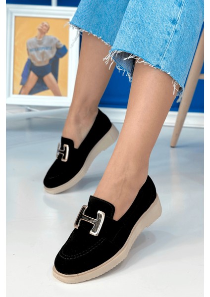 Zody Model 3 cm Tabanlı Tokalı Yeni Sezon Loafer Babet Sıy.suet modelleri