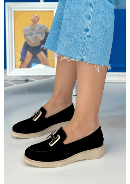 Zody Model 3 cm Tabanlı Tokalı Yeni Sezon Loafer Babet Sıy.suet fırsatları