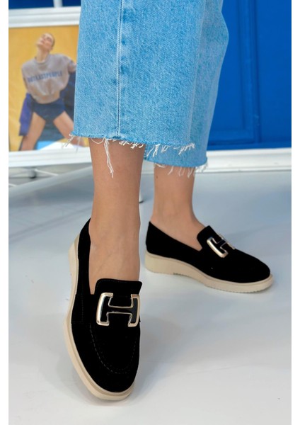 Zody Model 3 cm Tabanlı Tokalı Yeni Sezon Loafer Babet Sıy.suet indirimleri