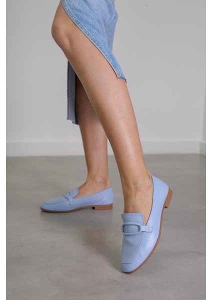 Pillow Model Gerçek Orjinal Deri Babet Loafer Bebe.mavı fiyatları