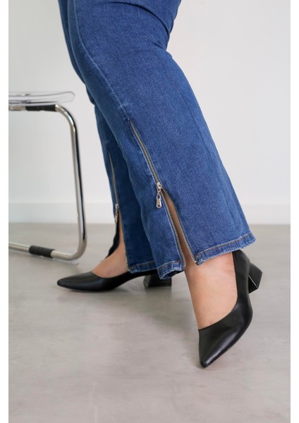 KR3900 Model 3 cm Topuklu Ayakkabı Yeni Sezon Sıyah