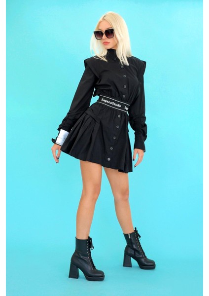 Rosa 8 cm Zara Model Bot Postal Siyah modelleri