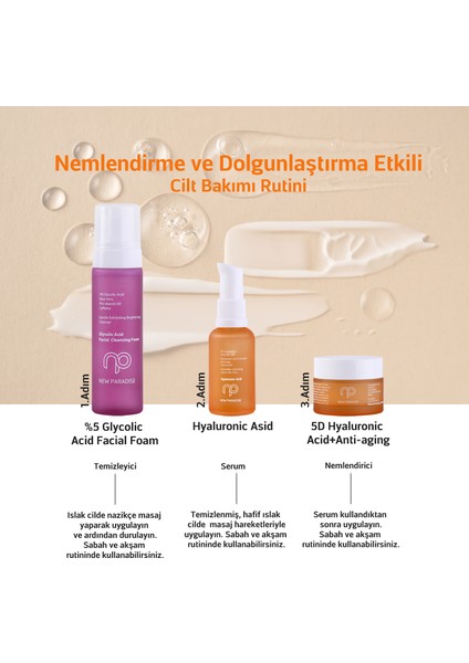 Yoğun Nemlendiren Ve Dolgunlaştıran Yoğun Işıltılı Hyaluronic Acid Serum 30 ml