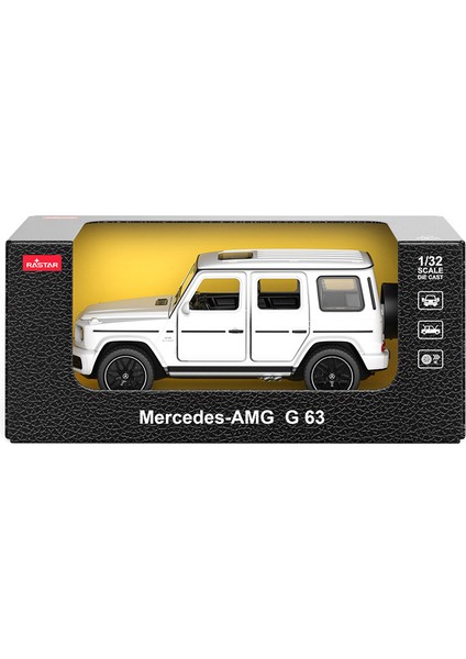 1:32 Mercedes-Benz Amg G63 Alaşım Araba Modeli Simüle Metal Oyuncak Araba Beyaz (Yurt Dışından)