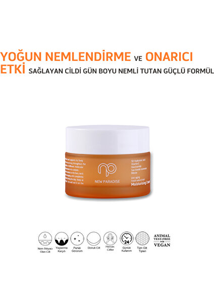 New Paradise Tüm Cilt Tiplerine Özel Anti Aging Yoğun Jel Nemlendirici 50 ml,