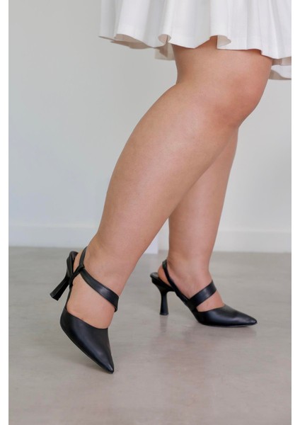 Strap Model 8 cm Topuklu Ayakakbı Sıyah modelleri