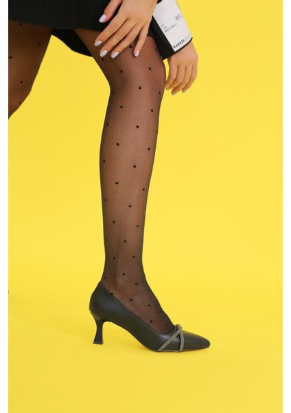 Damion Model 5 cm Topuklu Taş Detaylı Topuklu Ayakakbı Sıy.tas fırsatları