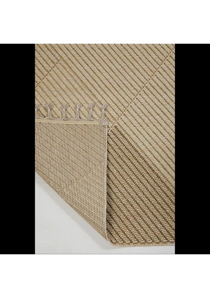 Bej Geometrik Desenli Bukle Halı - Yumuşak Iskandinav Halı Modelleri - Hoom Rugs Bukle 1413