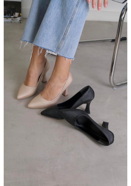 Elon Model 8 cm Topuklu Yeni Sezon Topuklu Aykakabı Stiletto Sıy.saten modelleri