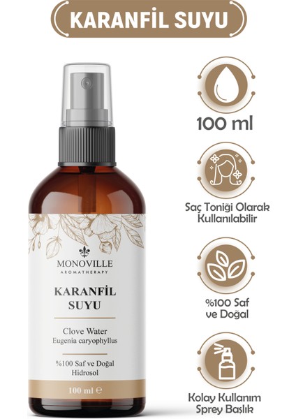 Karanfil Suyu Canlandırıcı Cilt Toniği 100 ml (Clove Water)