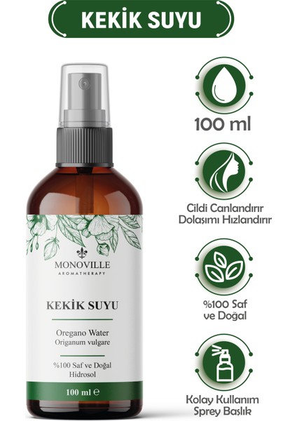 Kekik Suyu Cilt ve Saç Toniği 100 ml (Oregano Water)