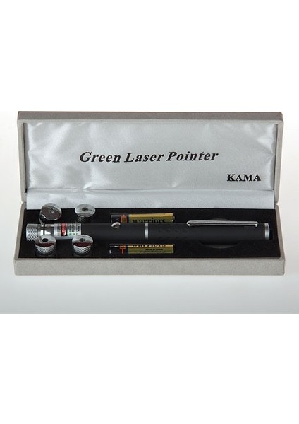 Zuamor Store Yeşil Lazer Pointer 8000 Mw  5 Başlıklı