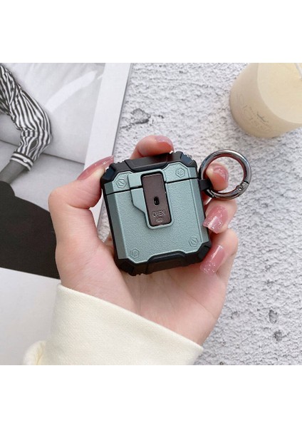Apple Air Pods Airbag 35 Darbelere Karşı Dayanıklı Düğmeli Kılıf