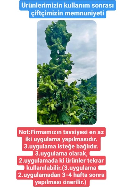 Tüm Sezon Için Fındık Uygulama Paket Gübre Satışı Azotlu Fosforlu Potasyumlu Tüm Mikroelementler