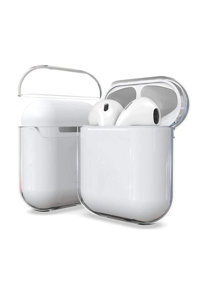 Apple Airpods Şeffaf Parmak Izi Bırakmayan Kristalize Kılıf Airbag-14
