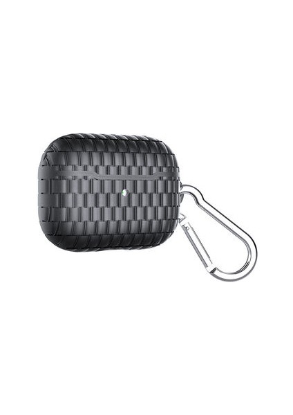 Apple Airpods Pro Örgü Tasarımlı Şık Airbag-18 Silikon Kılıf