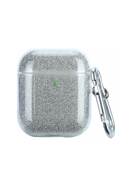 Apple Airpods Simli Parlayan Şık Airbag-17 Silikon Kılıf