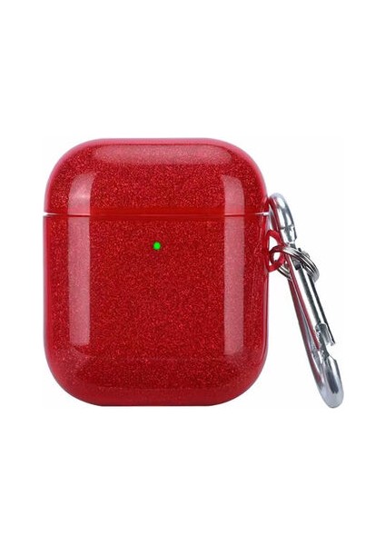 Apple Airpods Simli Parlayan Şık Airbag-17 Silikon Kılıf