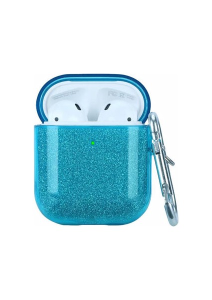 Apple Airpods Simli Parlayan Şık Airbag-17 Silikon Kılıf